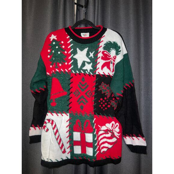 Ugly Christmas Sweater Xmas Size Large Vintage - Picture 1 of 3